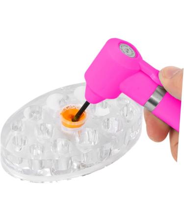 TEHAUX 1pc Electric Pigment Eyebrow Cups Ink Makeup Mixer Sticks Pink Permanent with Lip Eyeliner Pink medium - Buy Online on GoSupps.com