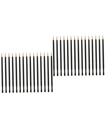 NOLITOY 100 Pcs Eyeliner Brush for Liner White Eye Liner T Tool Eye Makeup Tools Wand Disposable 10X0.5cmx2pcs Orangex2pcs