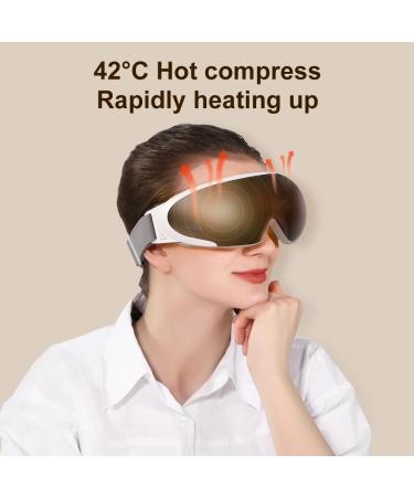 5-Mode Eye Massager for Migraine Relief - Foldable Heat Therapy Eye Mask with Voice Broadcast Kneading & Vibration Functions - International Shipping - Buy Online on GoSupps.com