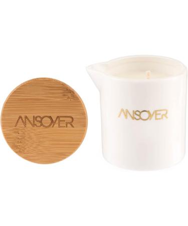 ANSOYER Luxury Massage Oil Candle Moisturizing and Nutritious for Home SPA - Amazing Gift for Women & Men 8.1 Ounces | Pomegranate - Buy Online on GoSupps.com