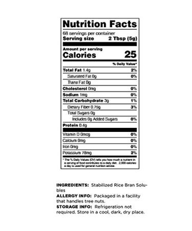 Terrasoul Superfoods Tocotrienols (Rice Bran Solubles 12 oz) - Organic, High-Quality Supplement - Buy Online on GoSupps.com
