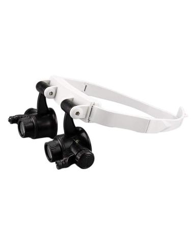 Magnifying Glass Headband Magnifier with 2led Light Head-Mounted Handsfree Reading Magnifying Glasses Jeweler Watch Loupe (10x 15x 20x 25x) 4 Replaceable Lenses Better Life