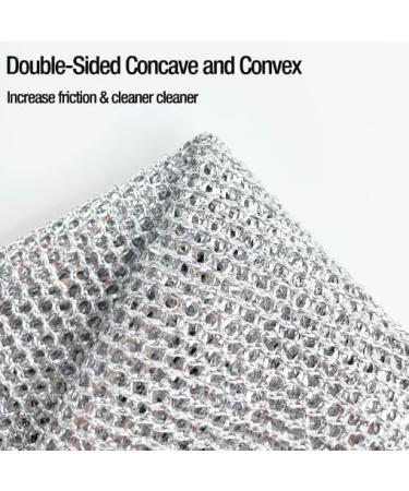 Probablei Multipurpose Wire Miracle Cleaning Cloths Probable Cleaning Cloth Double Stainless Steel Scrubber Cloth Probablei Multipurpose Miracle Cleaning Cloths (3pcs) - Buy Online on GoSupps.com