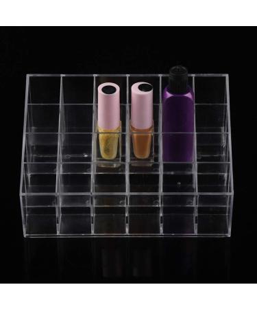 Shop Tyenaza Lipstick Holder & Makeup Organizer - Acrylic Storage Box for Lip Gloss & Nail Polish - Buy Online on GoSupps.com