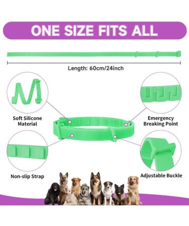 Woyamay Calm Collar for Dogs | Adjustable Sedative Collar for Stress Relief | Natural Pheromone Dog Collar - 60 Days Action - All Sizes (Green) - Buy Online on GoSupps.com