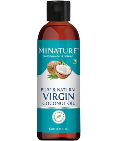 mi nature Coconut Oil| Virgin Coconut oil| For Edible |For Hair care| Pure & Natural Plant based Oil |100ml (3.38 fl oz) - Buy Online on GoSupps.com