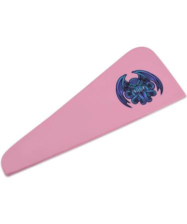 Cthulhu Esport Mascot Microfiber Hair Towel Wrap for Women - 10" x 26" Super Absorbent Hair Turban with Button - Fast International Shipping - Buy Online on GoSupps.com