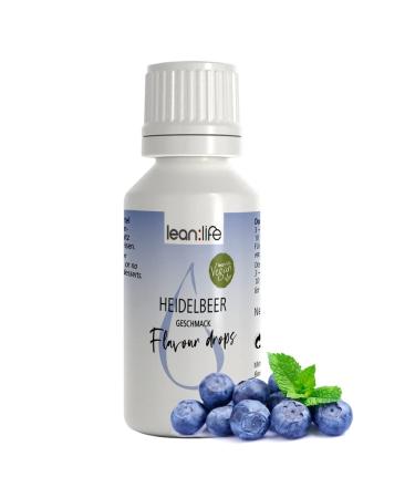 Lean: Life - Flavor drops 30 ml - blueberry - aroma drops for food - sugar -free and low -calorie blueberry 30 ml (1 Pack)