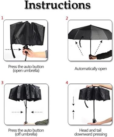 AYBEN Fully Automatic Folding Umbrella for MG HS MG3 MG5 MG6 MG7 ZS GS - Durable Rainproof & Sun Protection - Buy Online on GoSupps.com