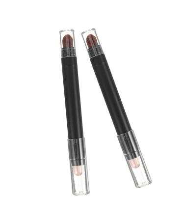 FRCOLOR 2pcs Make up Brush Eyeshadow Makeup Eye Makeup Tool Eye Shadow Double Head Eye Makeup Pencil