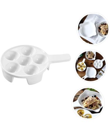 BRIGHTFUFU 1pc Baked Snails Bread Baking Pan Food Dish Snail Ceramic Lasagna Pan Maker Ceramic Escargot Dish Ceramic Snail Dish Oyster White Ceramics Stainless Steel Bread Pan 21X16.4CM White - Buy Online on GoSupps.com