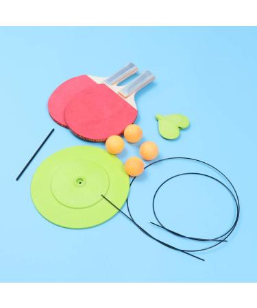 BESPORTBLE Table Tennis Trainer Set with Elastic Soft Shaft and Wooden Paddle for Kids Indoor/Outdoor Play - Includes Soft Ping Pong Ball for Practice - Buy Online on GoSupps.com