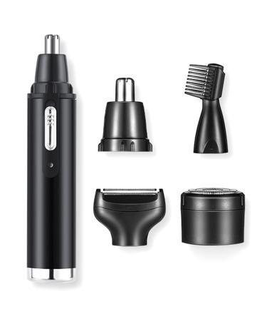 Waterproof Electric Shaver Set with Nose Clipper Face Head Neck Pain-Free Plastic Portable Razor