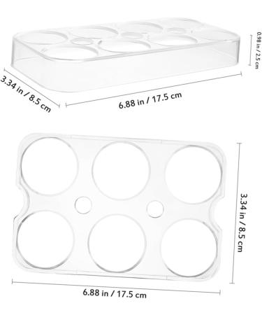 Uonlytech Egg Holder 2pcs Refrigerator Eggs Egg Brackets Egg Trays for Kitchen Egg Storage Racks Egg Plate Lattice Pack - Buy Online on GoSupps.com