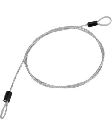 Security Steel Cable  Double Looped Stainless Steel Security Lock Cable for   Loop Cable Scooter Lock(Silver ) - Buy Online on GoSupps.com