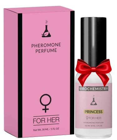 Pheromones For Women (Princess) - Elegant Ultra Strength Organic Fragrance Body Perfume Spray (1 Fl. Oz Spray) (Human Grade Pheromones to Attract Men) Iris 1 Count (Pack of 1)