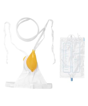 Female Urinal Pee Holder, Reusable Portable Urine Bag Collector 1000ml Women Urinal Female Urination Device Funnel Urine Bag with Spill Proof Collection Bag