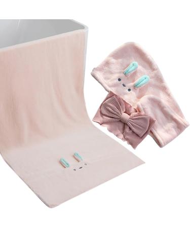 Premium Bath Supplies: Fashionable Towel Bow Headband & Long Hair Drying Set Quick-Dry Thick Towel for Ultimate Comfort - Buy Online on GoSupps.com