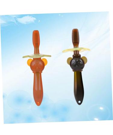 Minkissy Baby Toothbrush Set - 6 Soft Bristle Silicone Bite Rings - Gentle Oral Care for Infants - 3 Pack - Buy Online on GoSupps.com