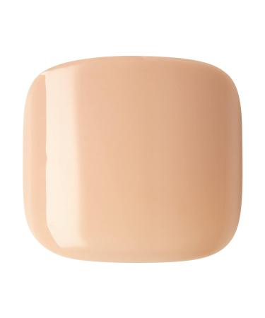 imPRESS Color Press-On Pedicure Fake Toenails Kit - Sweet Love Style, Dark Tan Square Shaped Nails with Prep Pad, Mini Nail File, Cuticle Stick - 24 Fake Nails - Buy Online on GoSupps.com