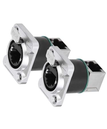 Connecteurs Coud s RJ45 8 P les Moulage par Injection T te Ronde en Cristal Prise D'aviation 2 Pi ces