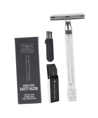 Beaupretty 3 sentences manual razor razor brush safety razor hair razor bare razor facial razor trimmer hand razor manual shaving cutter metal clipper scraps scrapers