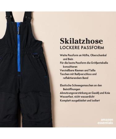 Amazon Essentials Boys Water Resistant Snow Bib Pants | 6-7 Years | Black | International Shipping Available - Buy Online on GoSupps.com