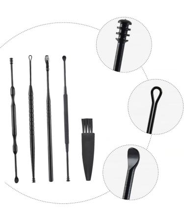 Gogogmee 5-Piece Double-Headed Ear Cleaning Tool Set Sturdy Ear Wax Removal Kit Spring Design Portable for Safe and Gentle - Buy Online on GoSupps.com