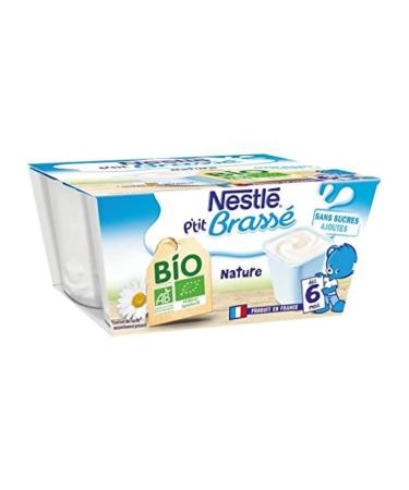 NESTL P'tit Brass Bio Nature - 4x90 g - Des 4/6 mois