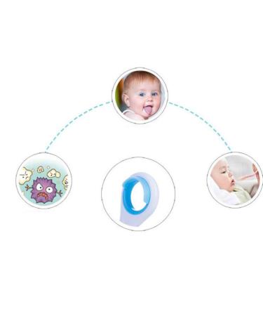 NUOBESTY Baby Teether Toothbrush Kit - Soft Bristle 360 Oral Care Training Toy for Infants (Blue) | Best Chew Toys for Teething Babies - Buy Online on GoSupps.com