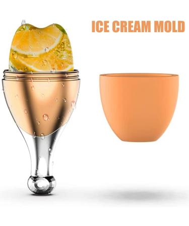 Buy Ice Face Roller | Food-Grade Silicone Facial Massager for Glowing Skin & Shrinking Pores - Reusable Beauty Tool (Orange - Buy Online on GoSupps.com