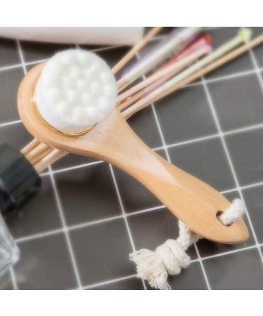 MABSSI Bamboo Wood Handling Cleansing Brush Tools Soft Fiber Manual Brush for Hair Cleaning Brushes Skin Care - C - Buy Online on GoSupps.com