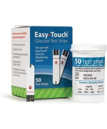 Easy Touch Blood Glucose Test Strips 150 Count - Accurate Diabetes Testing Strips - Buy Online on GoSupps.com