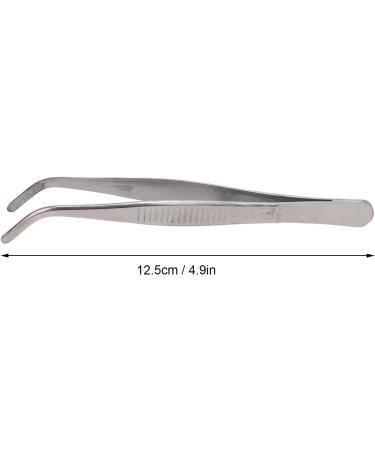 Tweezers Tweezers with Tip 12.5cm Portable Erosion Resistant Easy to Clean Serrated Edge for Bag for Watch Repair (Curved Round Tip) - Buy Online on GoSupps.com