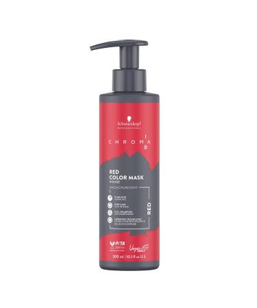 Schwarzkopf Professional CHROMA ID Semi Permanent Color Mask Mix Tone Color System Refreshing Toning Intense Care Deep Conditioning Vegan Formula Red 300 ml