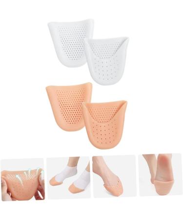 Gleavi 2 Pairs Toe Sleeve Silicone Socks - Women's Comfy Shoes Protector for Pointe Ballet Slipper - Toe Caps, Guards & Protectors - Assorted Colors - 9X7CM - Buy Online on GoSupps.com