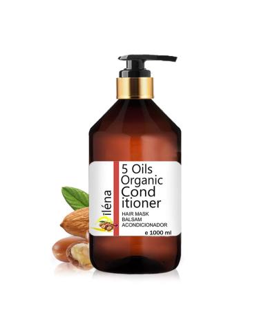 O l na Professional Hair Treatment with 5 Hair Oils and Provitamin B5 Vitamins E C Hair Mask Revitalising Moisturising Care (1000 ml)