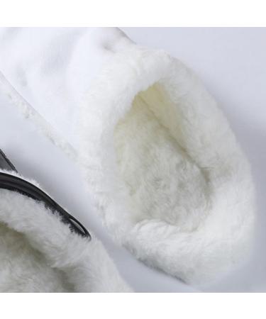 BESTOYARD Women's Fluffy Clog Slippers - Comfortable Wool Insoles for Sandals & Shoes - Slip-On Panel Inserts in White - Buy Online on GoSupps.com