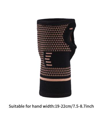 Faddare Copper Infused Wrist Support Sleeves - 1 Pair for Injury Recovery & Arthritis Relief (Left & Right Hand - Buy Online on GoSupps.com