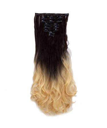 24 Inch 18 Clip Long Hair Clip 8pcs / Set Of High Temperature Fiber Wig Synthetic Clip Extension Hair 24inches 194