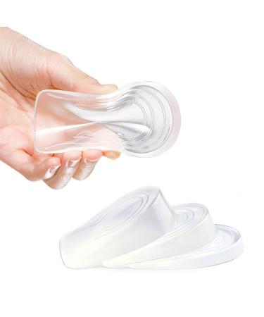 ZTKJ Height Increase Insole for Men and Women  Invisible Silicone Heightening Insole(0.4 inch   0.8 inch   1.2 inch)  Soft and Shock Absorption Heel Insole for All Shoe Types 3 Size