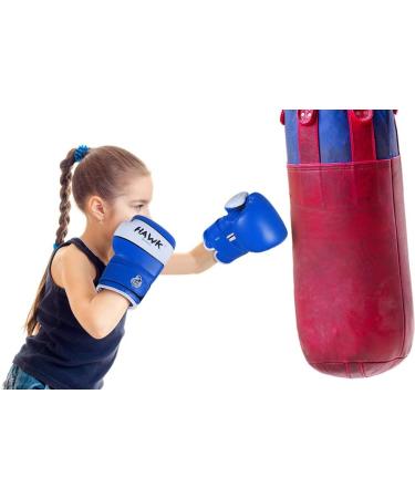 Kids Boxing Gloves - Blue 6 oz for Children Youth MMA Training and Sparring - Buy Online on GoSupps.com