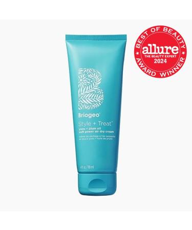 Briogeo Style + Treat Yuzu + Plum Oil Cream | Soft Heatless Styling for Frizzy Wavy Hair | Vegan & Cruelty-Free | 4 fl oz - Buy Online on GoSupps.com