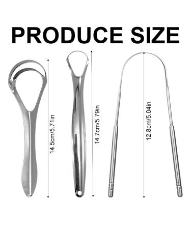 Buy Stainless Steel Tongue Cleaner Set - Antimicrobial Stable Handles for Fresh Breath | Tongue Scraper & Brush - Buy Online on GoSupps.com