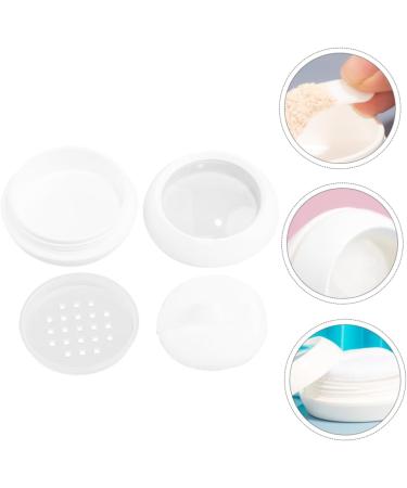 FOMIYES 1 Set Box Loose Powder Box Empty Loose Powder Container Cosmetic Powder Puff Face Powder Cushion Loose Powder Container with Powder Puff Travel Abs Makeup Pad White Portable 6.2x6.2cm White - Buy Online on GoSupps.com