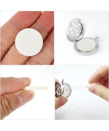 COHEALI 100pcs Cotton Aroma Pads for Car Diffusers | Essential Oil Refill for Locket Necklaces & Diffuser Supplies | Bohemia White Scent Pads - Buy Online on GoSupps.com