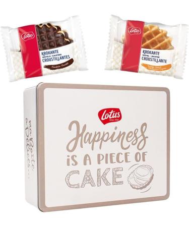  Vandeca Lotus biscuit box 'crispy waffle mix' - 24 pieces - Crispy vanilla waffles - Crispy chocolate waffles - biscuits for coffee - biscuit box - 490g - Buy Online on GoSupps.com