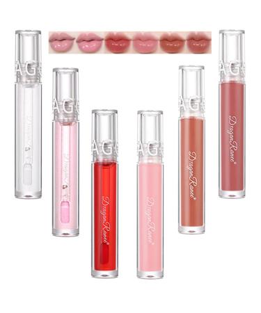 KTouler 6 Colors Glitter Lip Gloss Set  Hydrating Long Lasting Moisturizing Shimmer Lip Plumper Gloss Lip Makeup Lip Gloss Set For Women