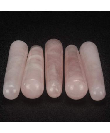 Jade Massage Stick & Roller - Trigger Point Guasha Massager for Facial Care (Pink) | Shop Internationally - Buy Online on GoSupps.com