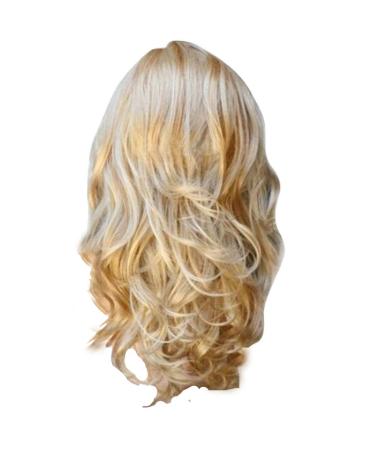 TIREOW Blonde Wavy Curly Long Wig for Women - Heat Resistant Fiber Costume Party Wig - International Shipping Available - Buy Online on GoSupps.com